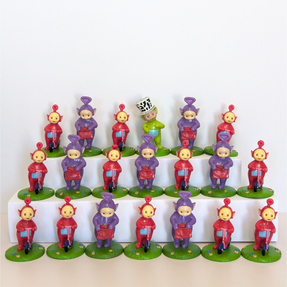 VTG Teletubbies 1998 Ragdoll Applause PVC Figures Cake Topper Lot of 20 Po Dipsy